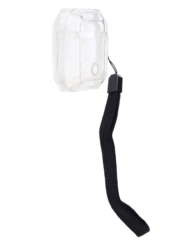 Silicone Shock Proof Wireless Earbud Case Scratch-Resistant, Full Protective Compatible with Airpods 1 - transparent