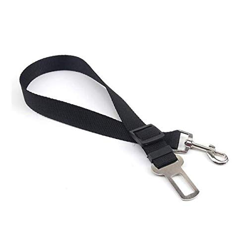 Dog Seat Belt, Pet Dog Cat Car Seat Belt Safety - Adjustable colour black Safety Belt Pet Leash - Heavy Duty Nylon - Universal Fit