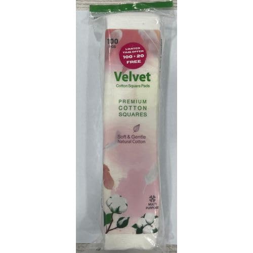 VELVET COTTON SQUARES 100+20PCS