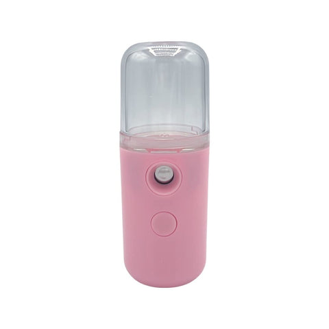 Nano Handy Mist Spray, 30ML Mini Nano Facial Sprayer USB Nebulizer Face Steamer Humidifier Hydrating Anti-Aging Wrinkle Women Beauty Skin Care Tools (Color : Pink)