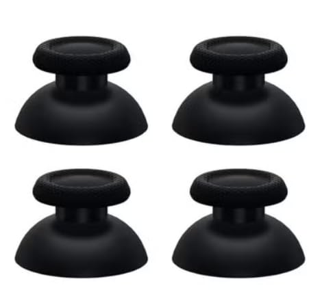 4 Pieces Analog Thumb Stick Joystick for PS5 PS4 Controllers Black