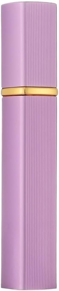 Premium 12ml Portable Mini Refillable Perfume Bottle – Travel-Friendly Spray Atomizer, Round Tube Pump, Empty Cosmetic Scent Bottle for Fragrance Lovers (Purple)