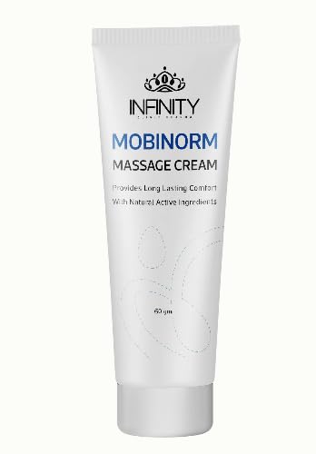 Infinity Spanish Mobinorm Massage Cream, Pain Relief Formula with Capsaicin, Menthol, Camphor, 60g