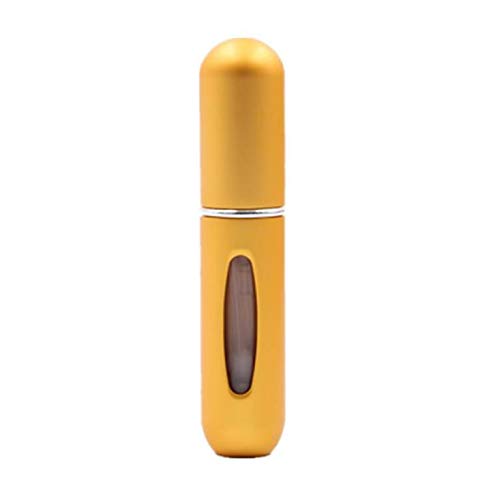 Portable Fashion 5ml Refillable Atomization Perfume Spray Bottle refillable Canned Air Bottom Pump Travel Trip Beauty Makeup Tools-Golden