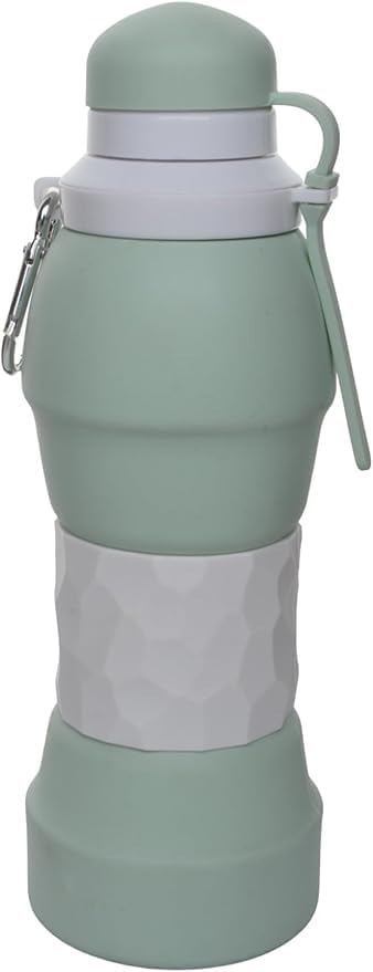 Collapsible Sports Water Bottle "Hydra Silicone" 550ml - Practical design and hygienic materials keep water purity and ensure your safety - Ideal for Diary | From Generic