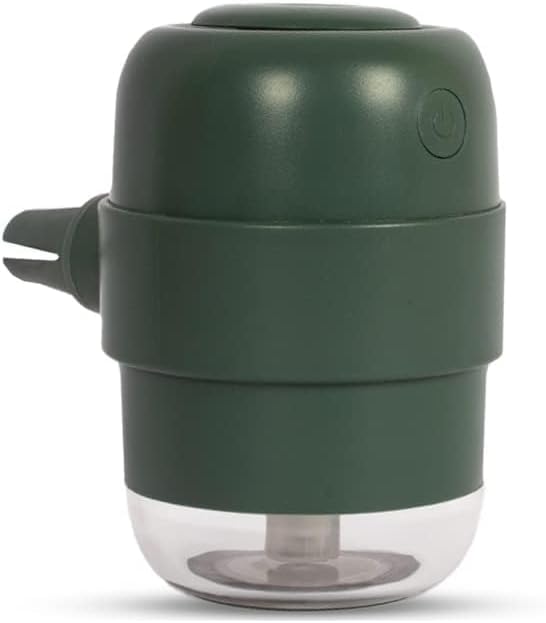 USB Car Home Diffuser with Portable Humidifier - Mini Cool Mist Air Purifier Air Purifier Deodorizer for Travel (Olive Green)