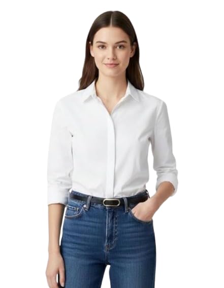 Women's Slim Belt, Faux Leather, Silver Oval Buckle, Casual Style-LO-1980