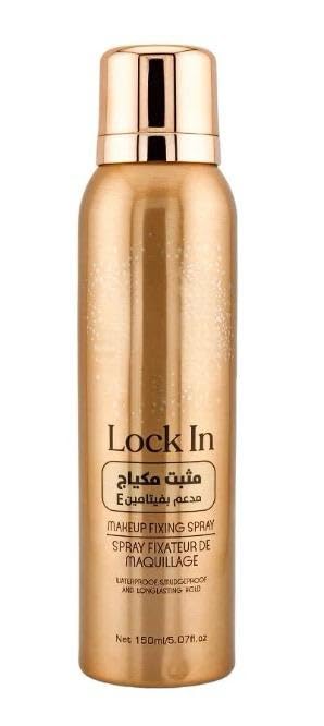 LOCK IN MAKEUP FIXING SPRAY -Super Fix Misting, Makeup Fixing Spray, Matte Finish, Long Lasting Hold, Contains Vitamin E, 150 ML