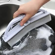 Dolar Household Import Sponge Brush Foldable Roll Up Sponge Brush with Handle, Multifunctional for Dishes, Sinks, Ceramic, Glass, Efficient Water Control