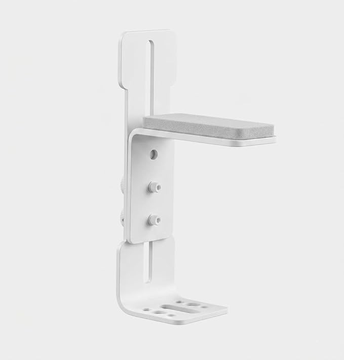 Adjustable Heavy-Duty GPU Holder and Graphics Card Bracket, Metal, White, PCIe Slot Mount, No-Screw Installation, compatible with NVIDIA/AMD, 6-96mm Width (White)