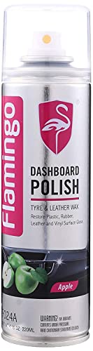Flamingo Car Wax Polish Spray , Waterless Car Wash & Wax , Hydrophobic Top Coat Polish & Polymer Paint Sealant Detail Protection - Apple - 220 ML