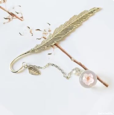 Stylish Design Metal Bookmark Inspired by Nature.
