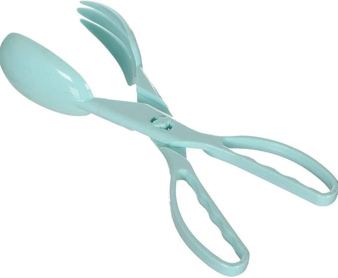 Multi-purpose kitchen tongs, set of 1 piece, pastel colors (blue)