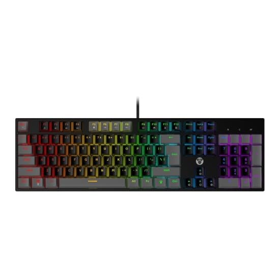 Fantech MK886 Atom RGB Gaming Mechanical Keyboard with Blue Switch, 44 cm x 37 cm x 3 cm Size, Black