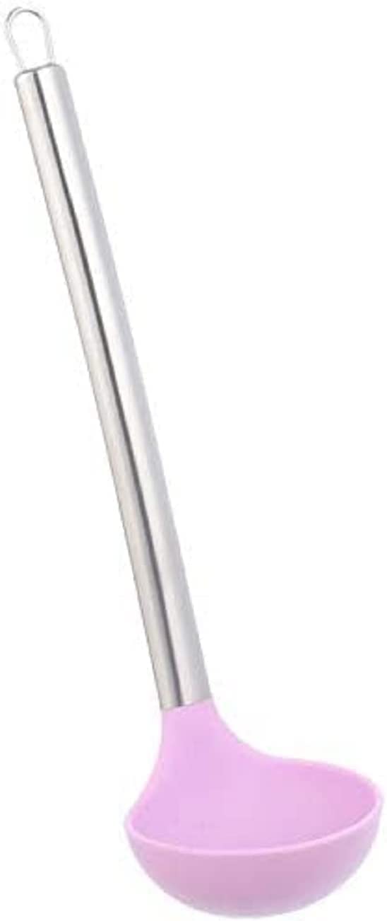 Silicone hand stainless steel scoop - assorted colors