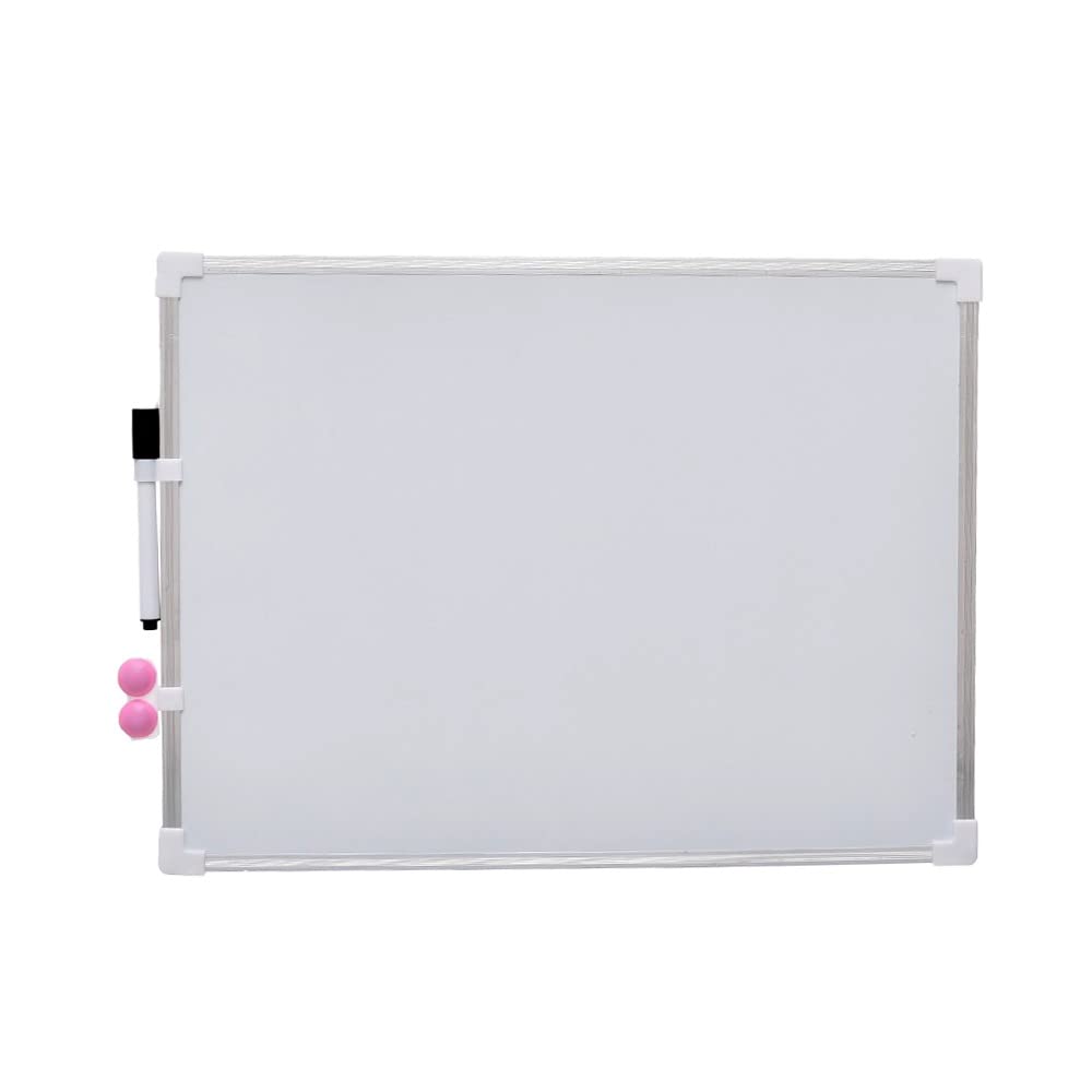 Board with Pen And Magnetic Holder (40 X 30cm), White Silver