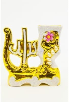 Antiques and Decor (Decoraslami with Allah Golden Pen Holder)