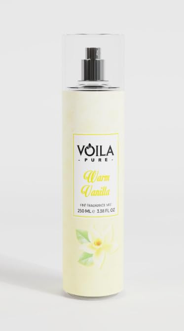 Viola Pure Body Mist Warm Vanilla 250ml Glass Bottle