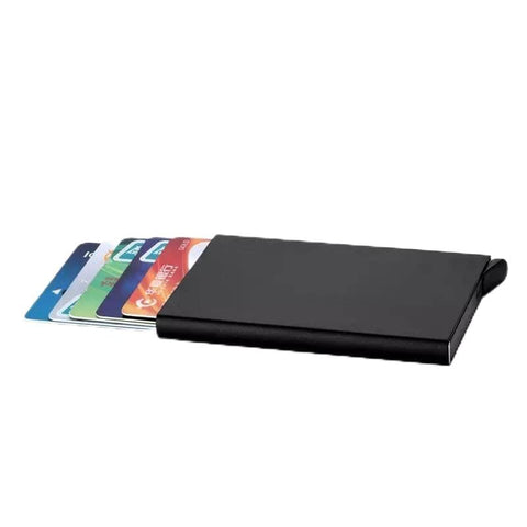 "Lux Material Automatic Button Metal Card Case"
