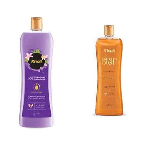 Rivoli Shower Gel Purple 1Ltr and Rivoli Shower Gel Star 1Ltr