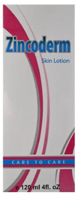 Zincoderm Skin Care Moisturizing & Soothing Lotion, 120 ml