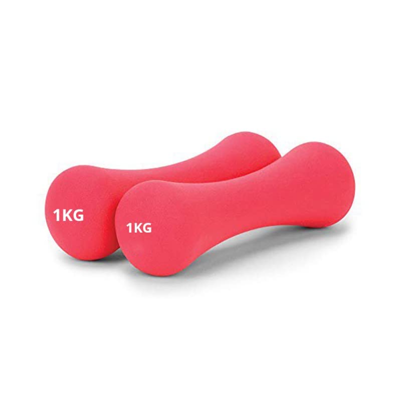 2 Dumbbells 1K Red