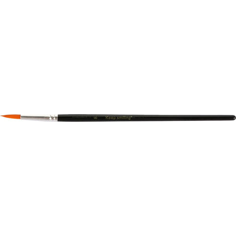 Keep Smiling MH8-65 Single Paint Brush, Size 8, Black