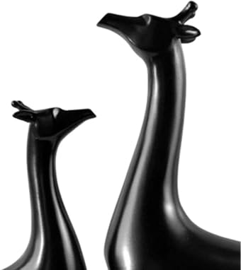 Antiques For Home 3 Pieces Deer Shape Black