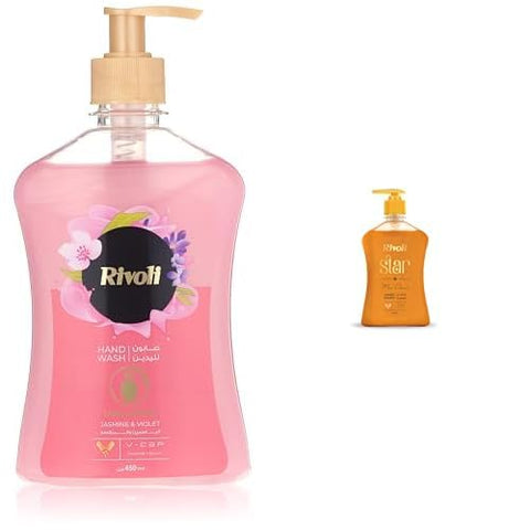 Rivoli Hand Wash Rose 450 ml and Rivoli Hand Wash Star 450 ml