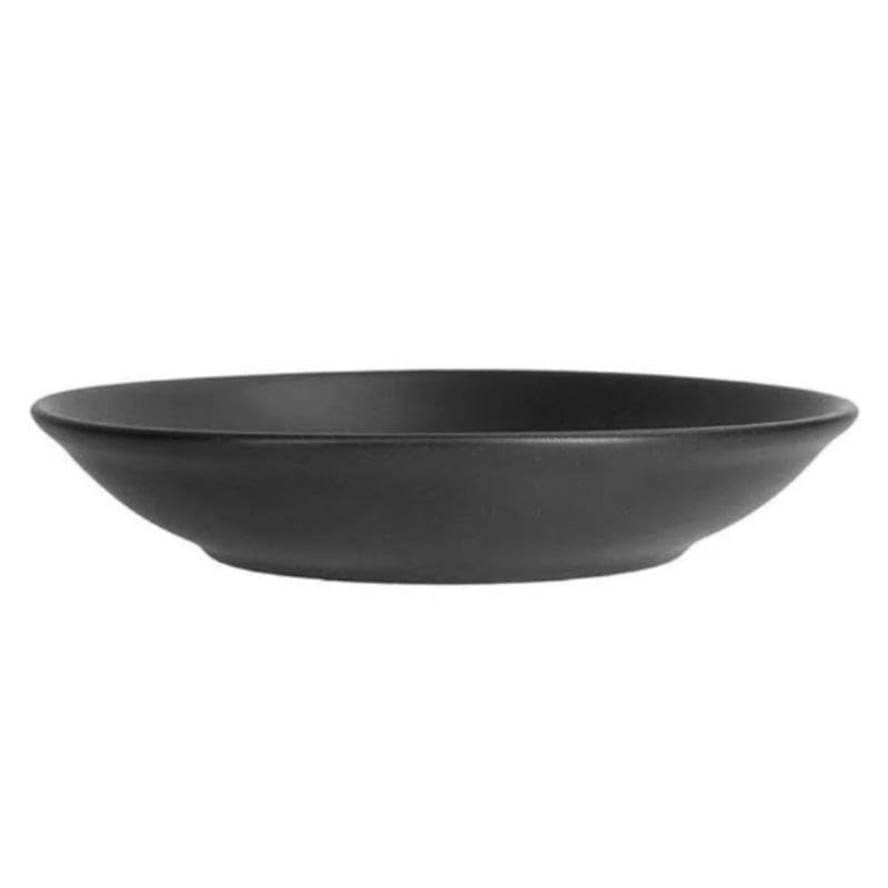 Home Care NN-94 Black Melamine Plate Durable Break-Resistant Dining, Pack of 1 - Black Melamine