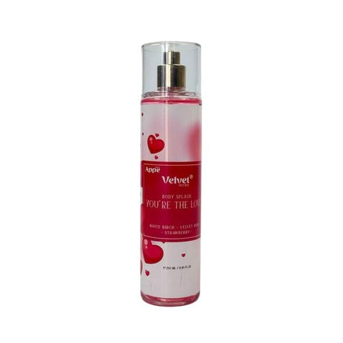 Velvet INTENSE "You're the Love" Body Splash for Women 250ml - Long Lasting Fine Fragrance Mist with Strawberry, Rose & White Birch - Sophisticated Fruity-Floral Daily Scent Mist