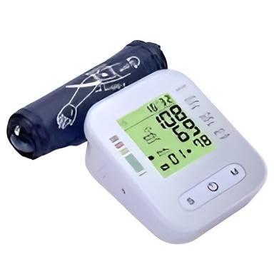 Heart Rate - Smart Automatic Blood Pressure Monitor for Home Use featuring Voice Output, Adjustable White Arm Cuff, and Rapid Precise Measurements to Support Your Daily Health Wellness Routine