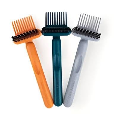 Cleaning Brush - Specialized Tool for Removing Hair from Brushes and Combs, 2-in-1 Functionality Saves Time, Multi-Color Variety Adds Style to Your Grooming Kit for Everyday Use Conveniently (piece-3)