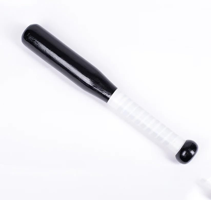 Wooden Baseball Bat - Solid Black - 350g - 40cm
