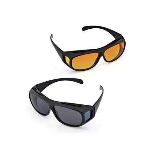 Set of Two HD Vision Day and Night Glasses