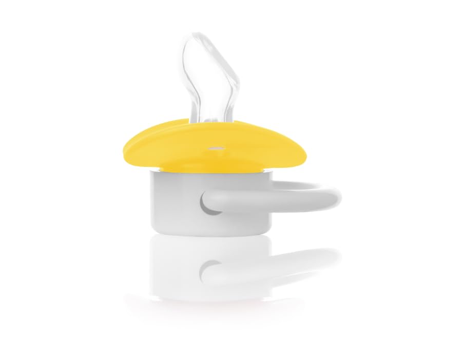BUBBLES Tatinah, pacifier, beveled soother for children, boys and girls, starting from +6 months, different colors and shapes, free BBA (Yellow)