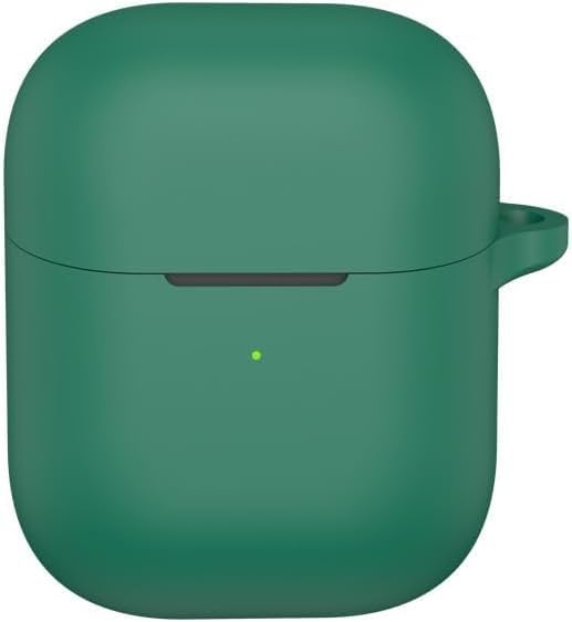 Dl3 Mobilak Silicone Case Compatible with Oraimo Freepods Neo OTW-330S Earbuds, Soft Silicone Protective Case Cover, Shockproof Sleeve with Carabiner For Oraimo Freepods Neo OTW-330S (Green)
