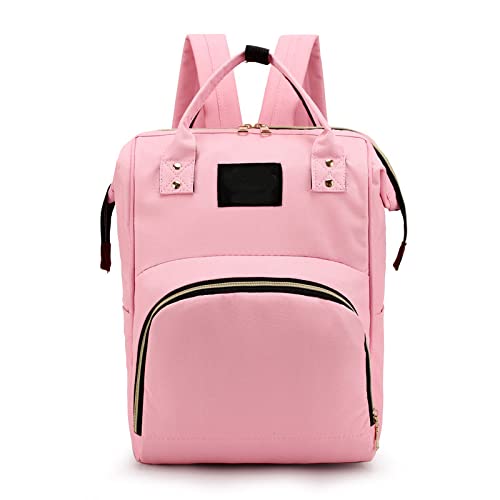 Multifunctional Diaper Bag Mommy Large Capacity Bag Thermal Insulation Waterproof Outing Maternity Bag, Pink, One Size