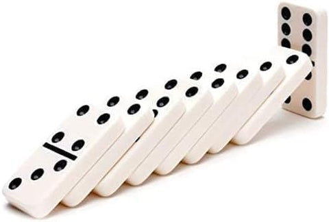 Next Store Double 6 Dominoes - Set of 28, Fun and Fun Game for Kids and Adults, Promotes Strategic Thinking and Intelligence, Perfect for Groups and Family.