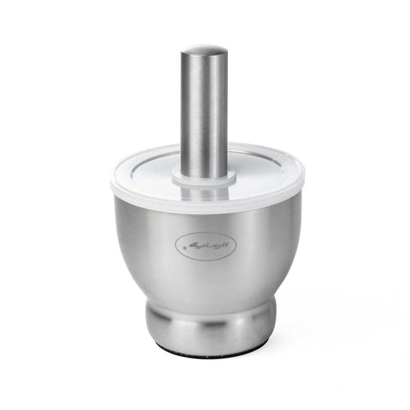 Stainless Steel Hon With Lid - Silver