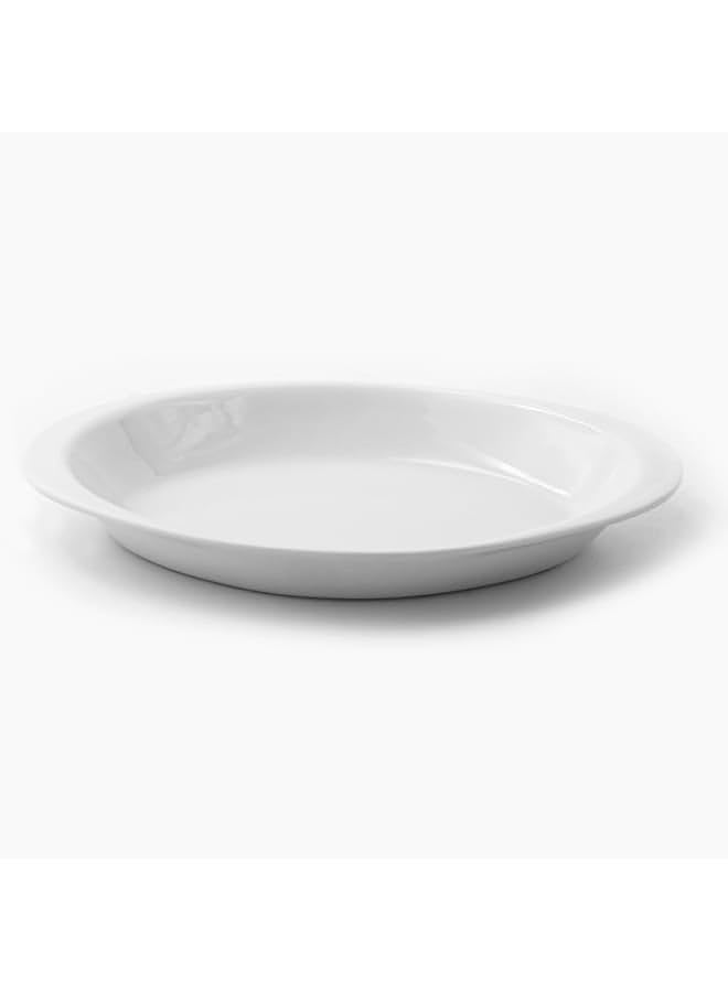 Rosa Fm Porcelain Banana Boat Dish, Small, White