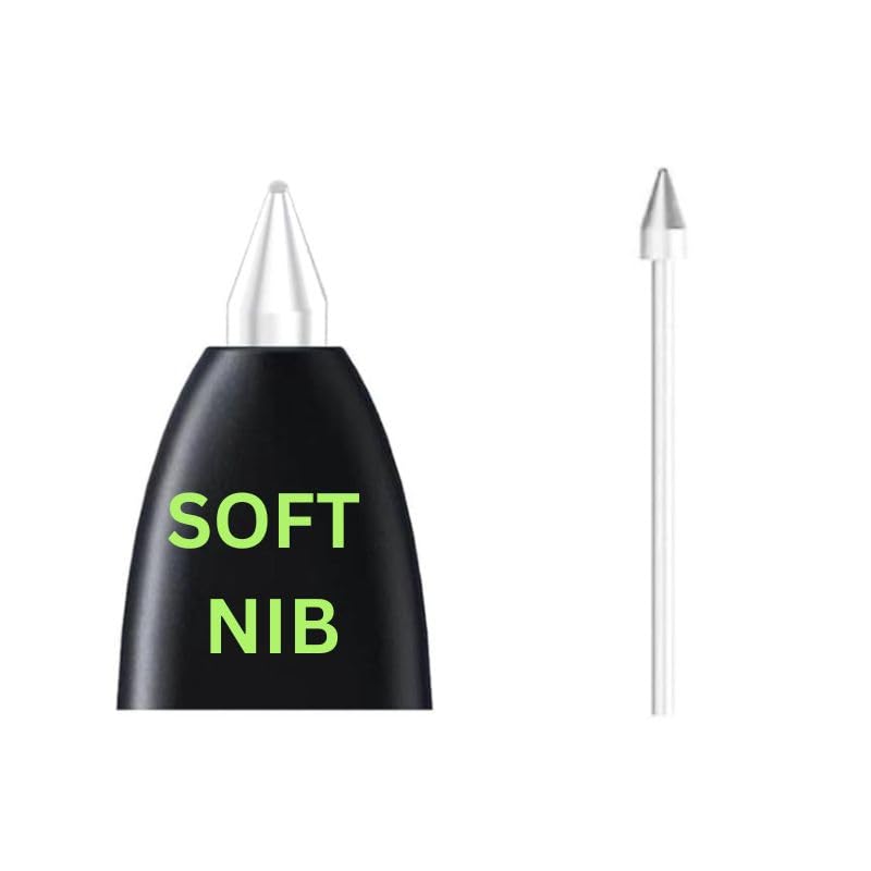 Replacement Soft White Nib for Samsung Galaxy Tab S7/S7+/S7 FE S Pen - Pack of One (1) Soft Premium OEM Style Screen Safe Stylus Tip