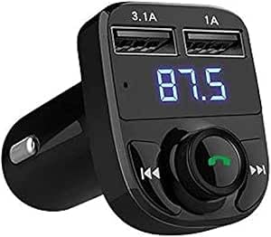 Bluetooth Car MP3 Kit Hands-Free Car FM Transmitter Dual USB Music Player Support 1G Micro SD Card - 32GB Black