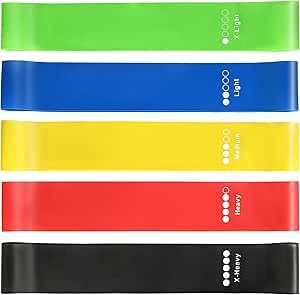 SMART FIT ® Multi-functional resistance training bands from Wisdom Life, 4 tubes, home gym equipment, stretch rope, for yoga, fitness, strength, slimming, bodybuilding.
