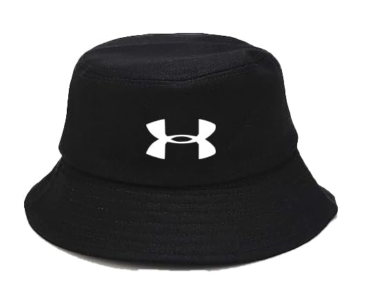 The bucket hat black logo white is an excellent material with distinctive shapes and different colours