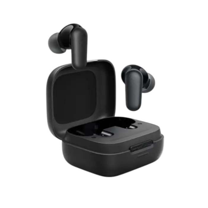 Wireless Earbuds – Bluetooth 5.3 Earphones with Deep Bass, AI-Enhanced Call Clarity, 30H Playtime (Compatible Design) (R50, Black)
