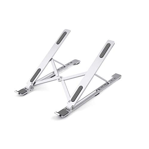 XIANGFAZJ Laptop Stand Portable Laptop Stand, Laptop Stand Foldable Aluminum Alloy Tablet Stand Bracket Laptop Stand (Color : Silver)