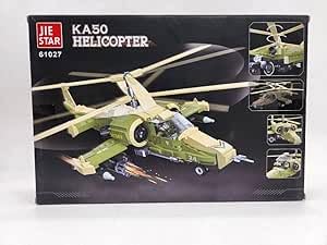 AMAZING, VERY INTRESTING BUILDING BLOCKS SHAPE OF GREEN MILITARY HELICOPTER 356 PCS