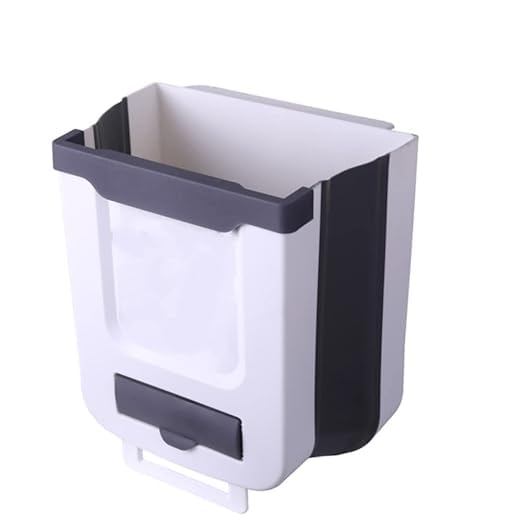 Folding Trash Can Hanging Multifunctional Kitchen Car Office Dormitory Open Up Trash Can