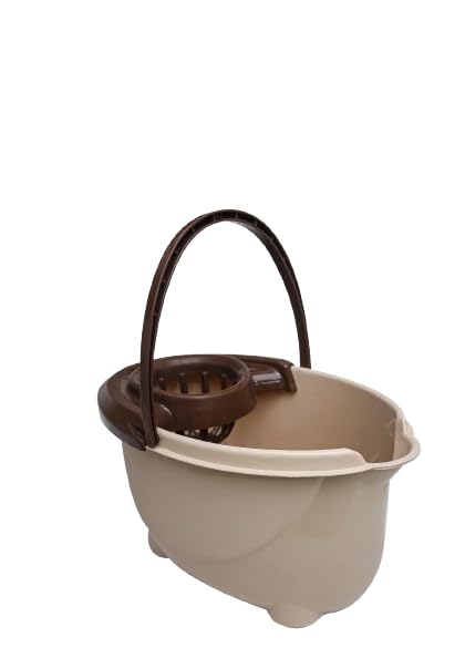 Kimo Oval Bucket With Strainer Beige/15LT